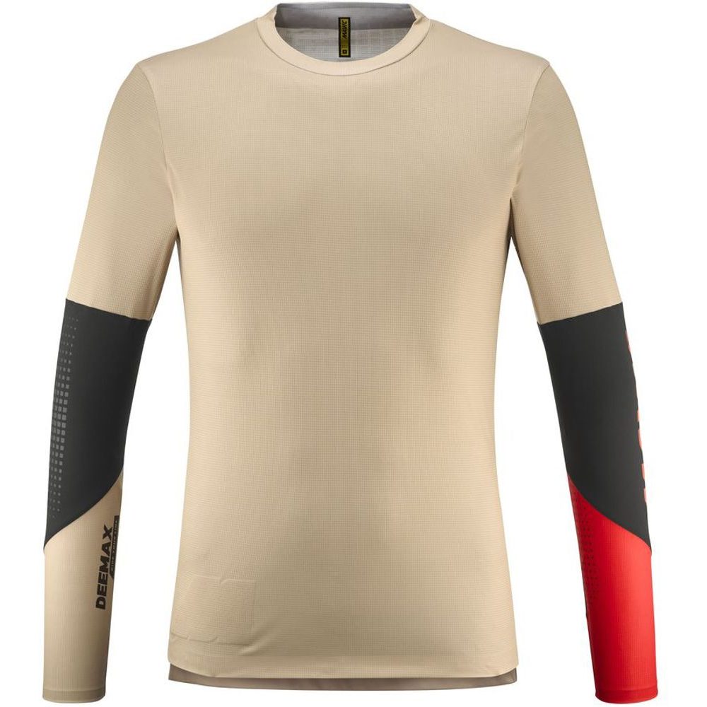 MENS LS JERSEY DEEMAX ENDURO PRO WHITE PEPPER/SPICY ORANGE