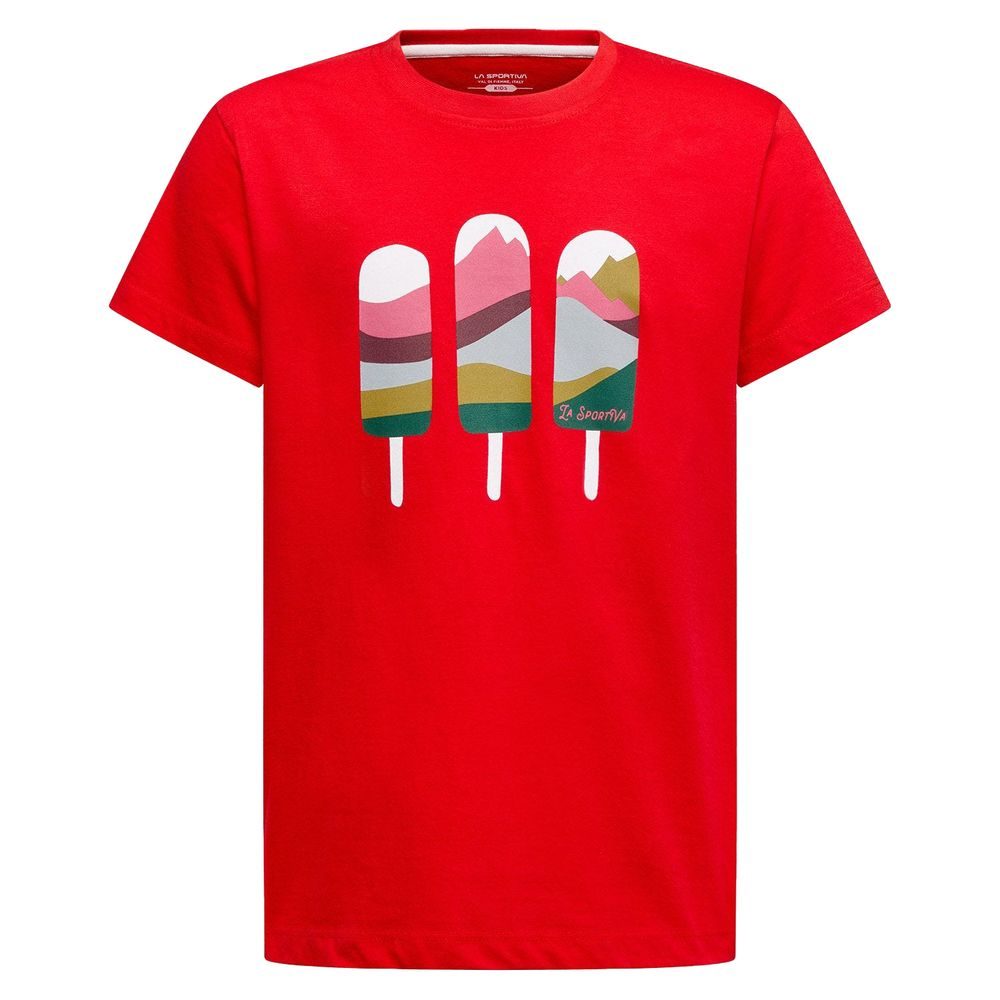 Icy Mountains T-Shirt K, Mountain Red