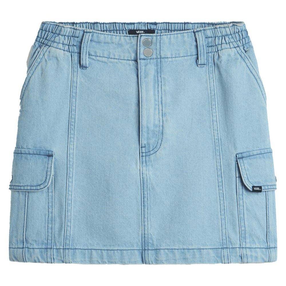 Sidewalk Denim Skirt, LIGHT STONEWASH