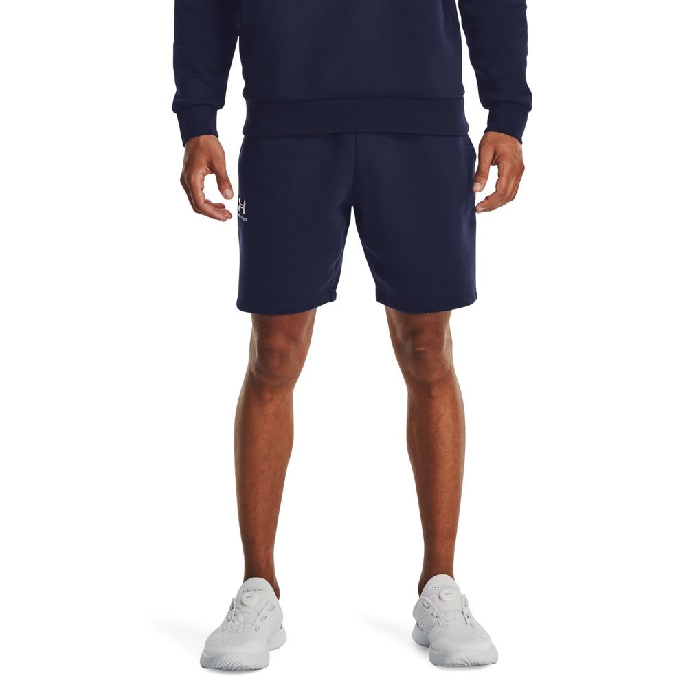 Essential Fleece Shorts, Midnight Navy / White