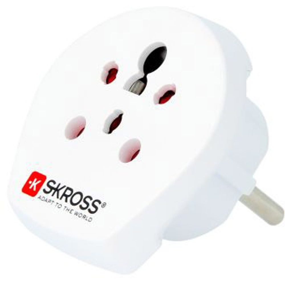 PA60 cestovní adaptér India-Israel-Denmark to Europe pro cizince v ČR, typ E/F