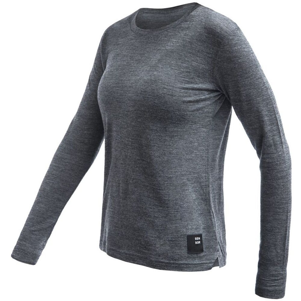 MERINO LITE dámské triko dl.rukáv anthracite gray