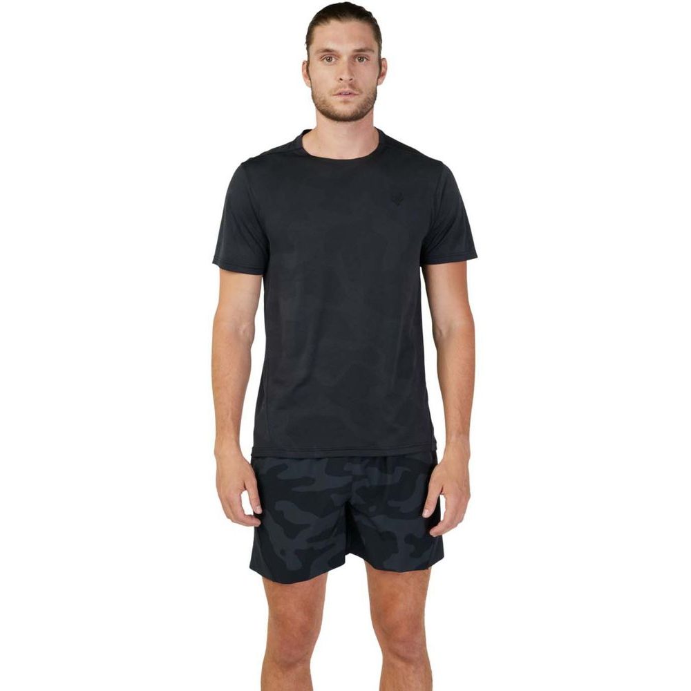 Rep Ss Jacquard Top Black Camo