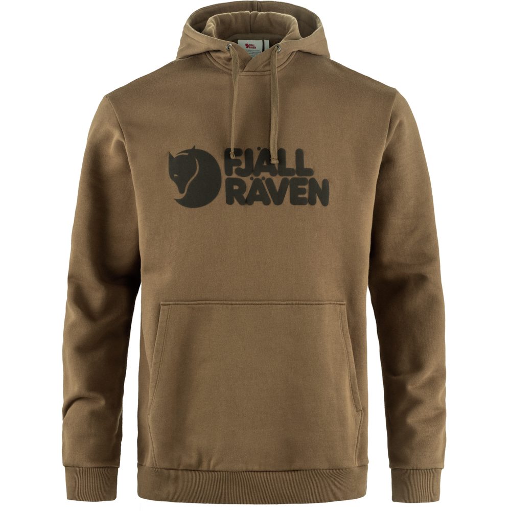 Fjallraven Logo Hoodie M Wood Brown