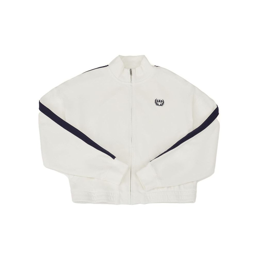 Bavlněná bunda na zip Americana Bílá