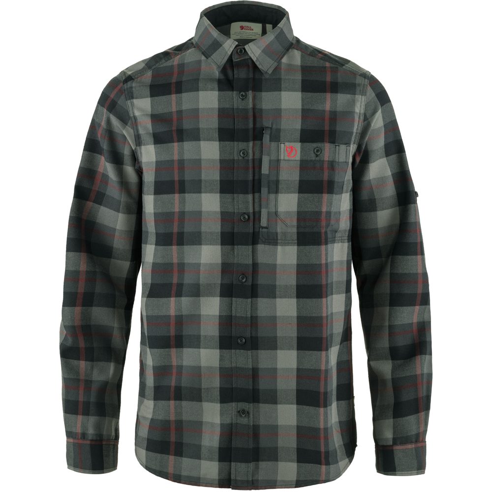 Fjällglim Shirt M Black-Grey