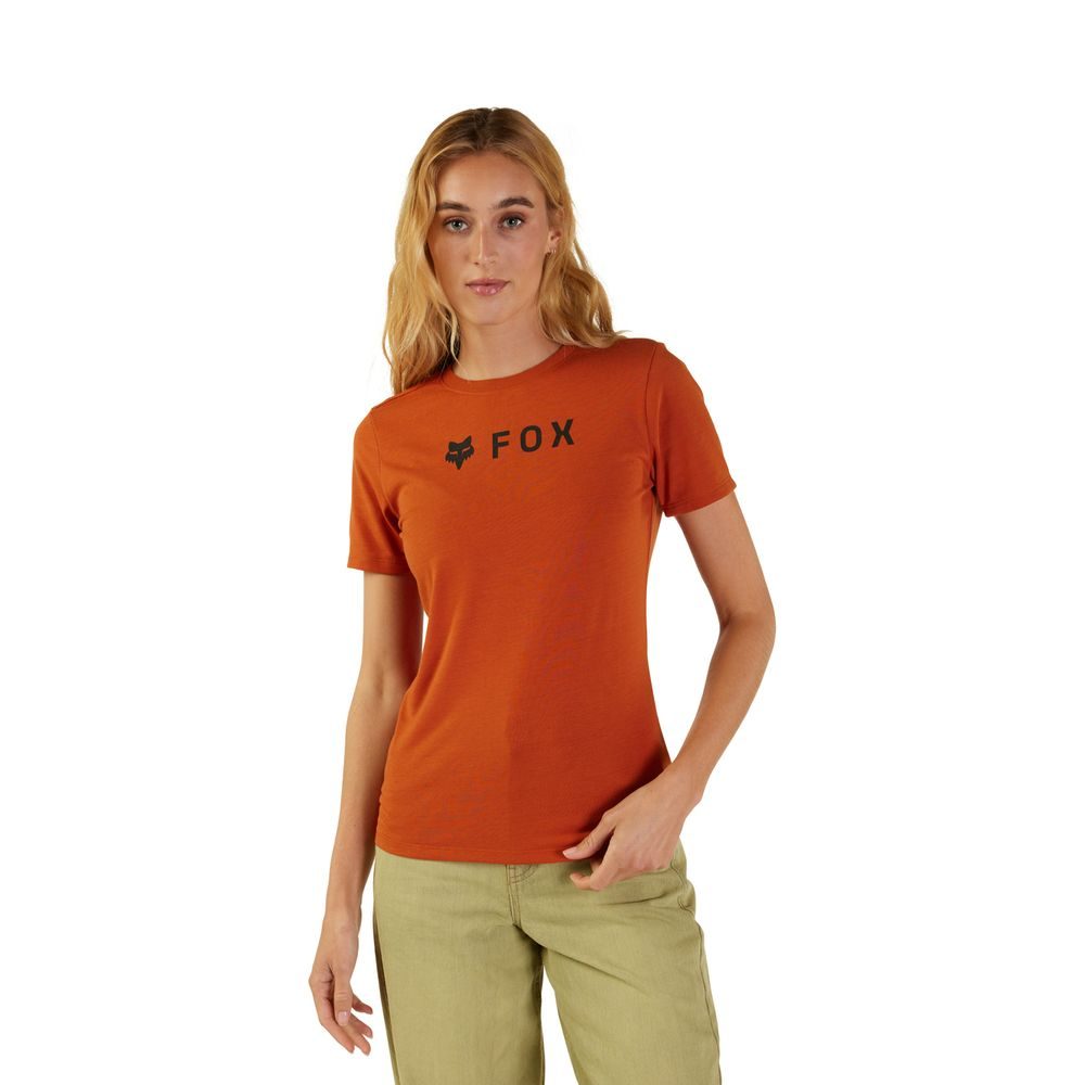 W Absolute Ss Tech Tee, Burnt Orange