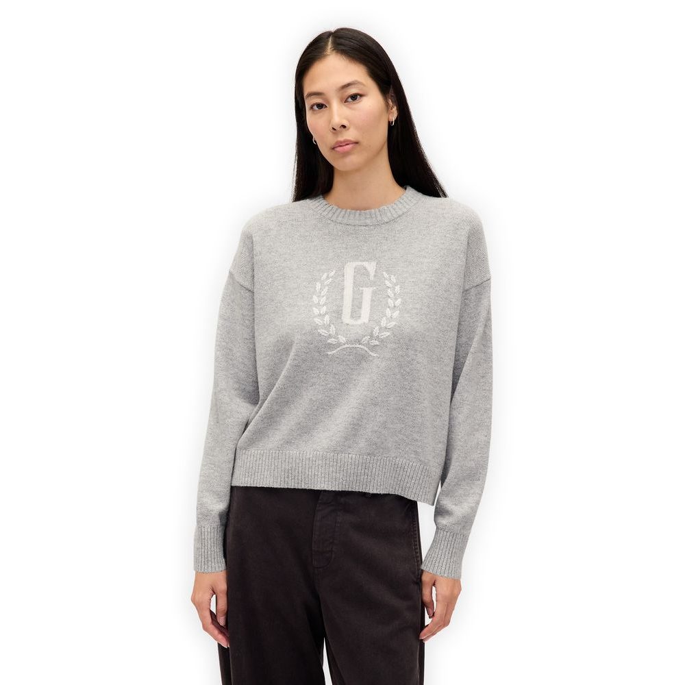 843751-00 Svetr s příměsí vlny Šedá