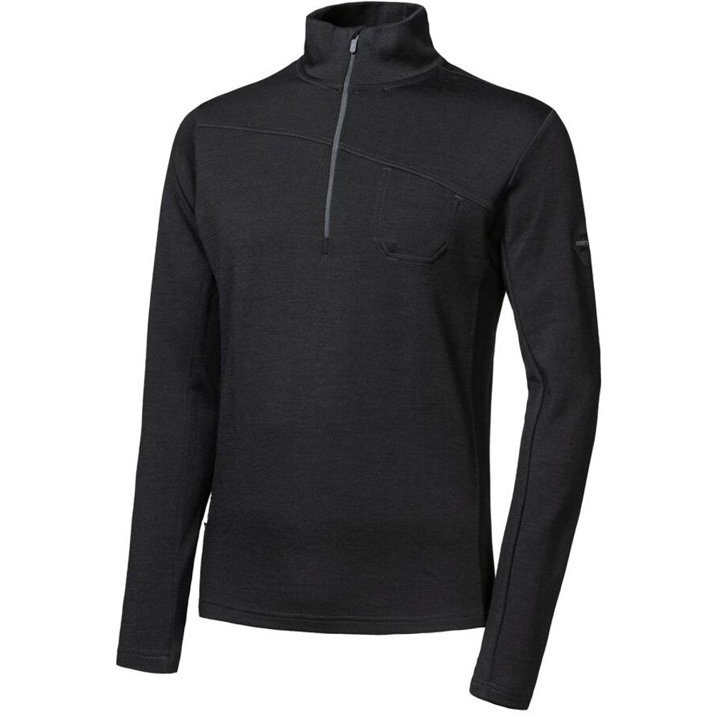 MERINO EXTREME UP pánská mikina dl.rukáv zip černá