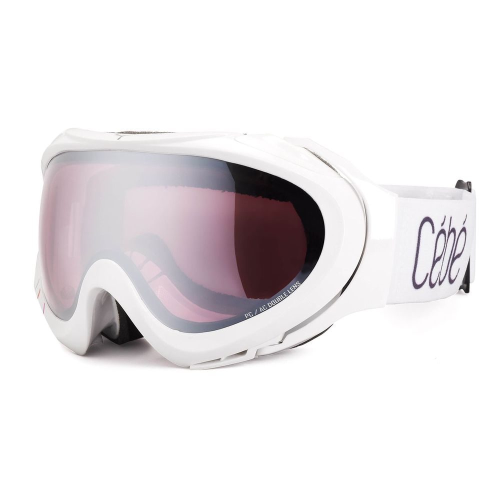 1561 B005M CRUX WHITE AND STRIPES DARK ROSE FLASH MIRROR - Lyžařské brýle