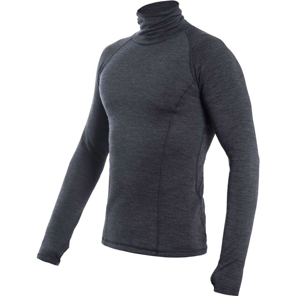 MERINO BOLD pánské triko dl.rukáv anthracite gray