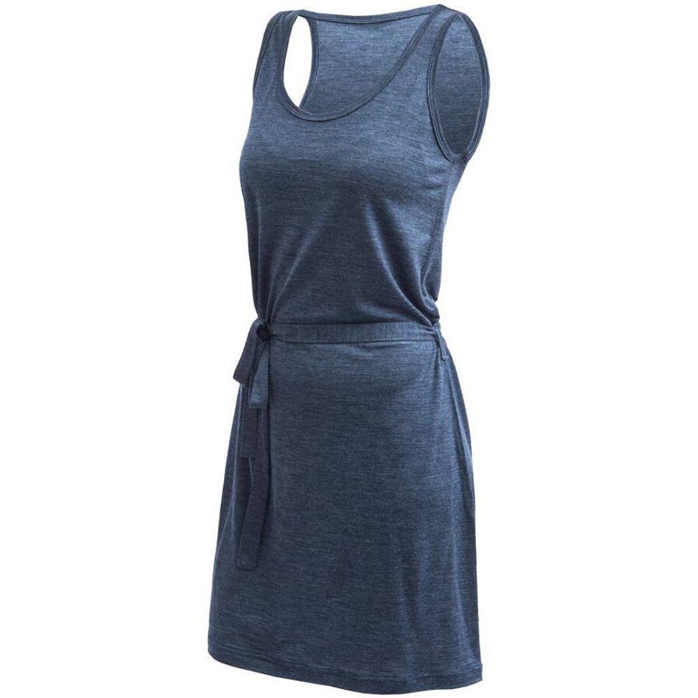 MERINO LITE šaty bez rukávu mottled blue