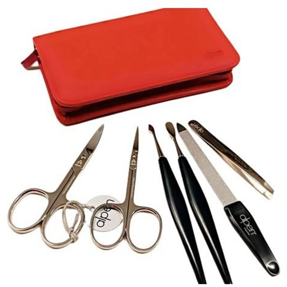 Nickel kožená 6 ks červená