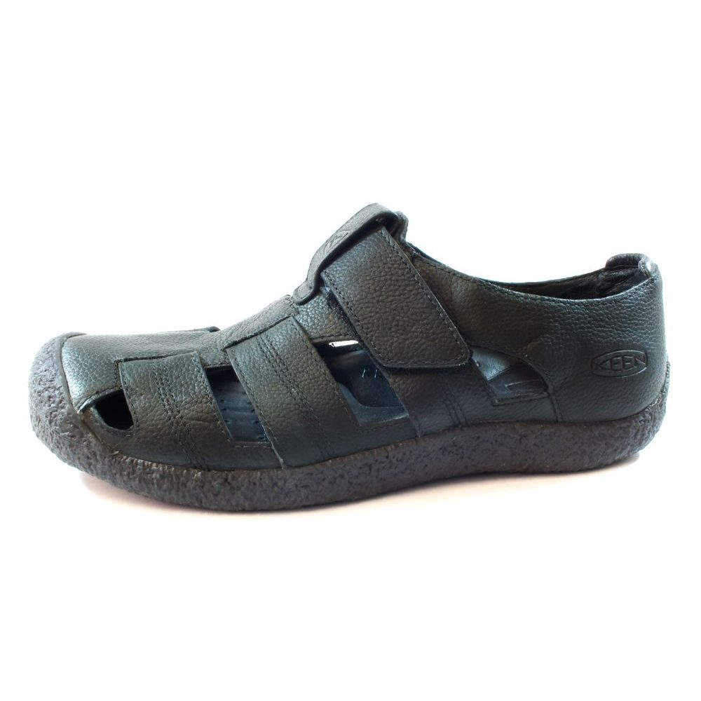 ROCKAWAY SANDAL blck - celokožené sandály