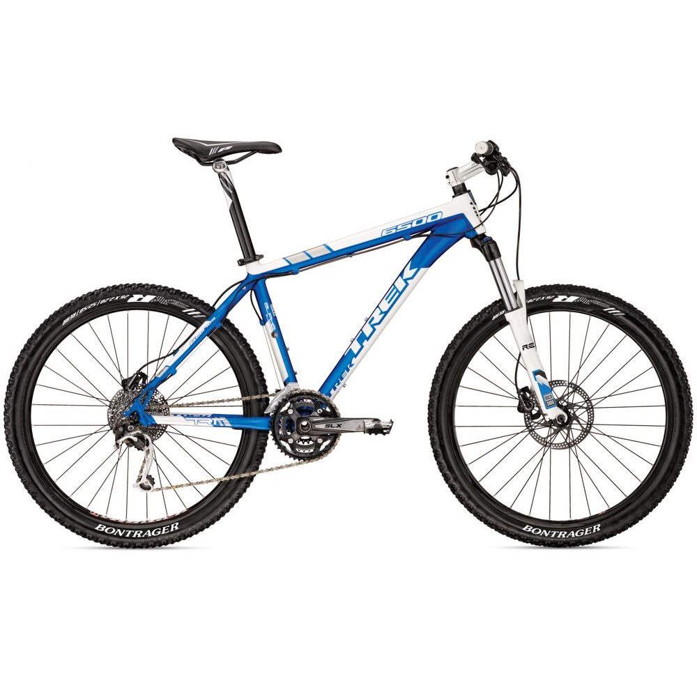 6500 DISC Matte White/Matte Blue odpružené horské kolo