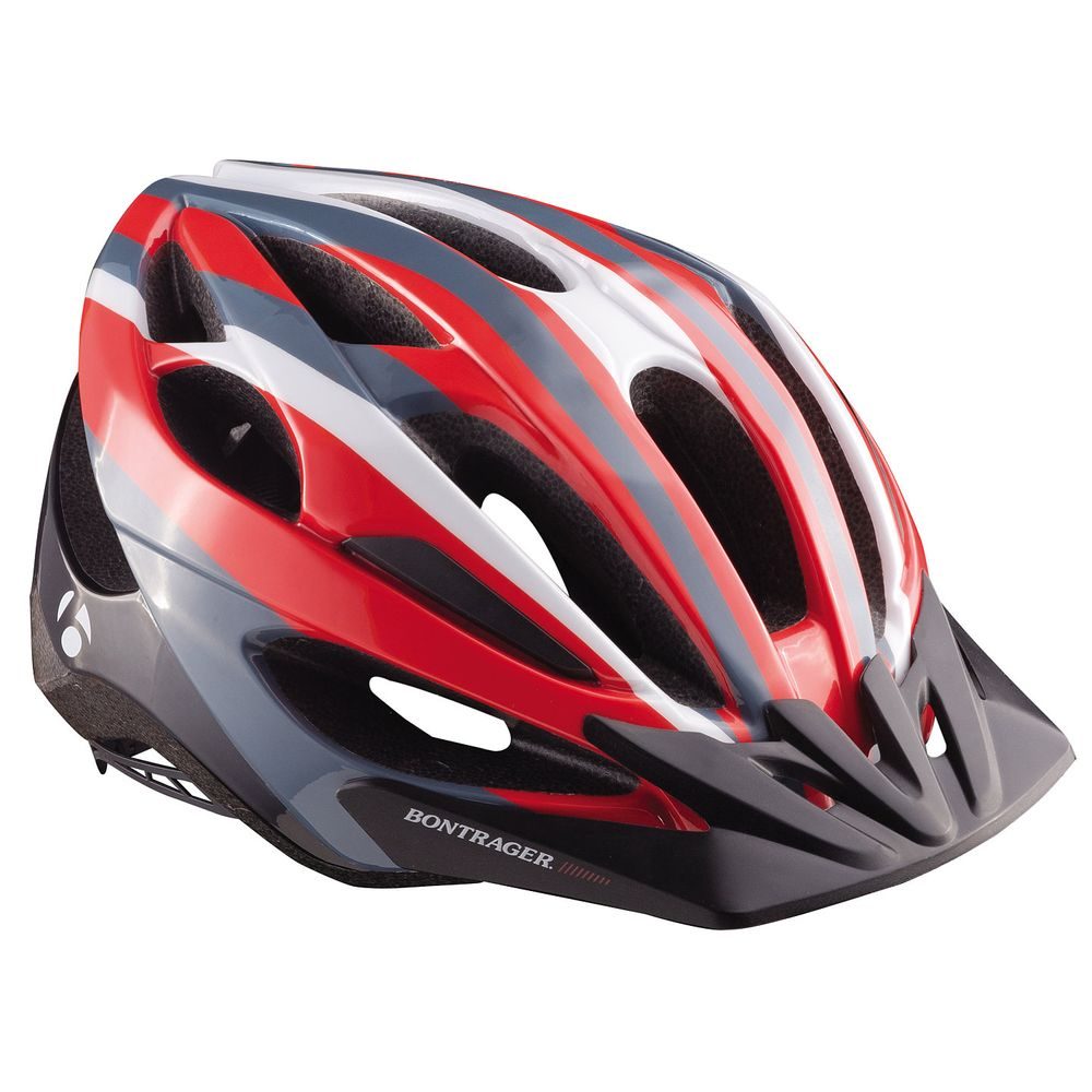 420327 SOLSTICE SILVER/RED - Cyklo přilba