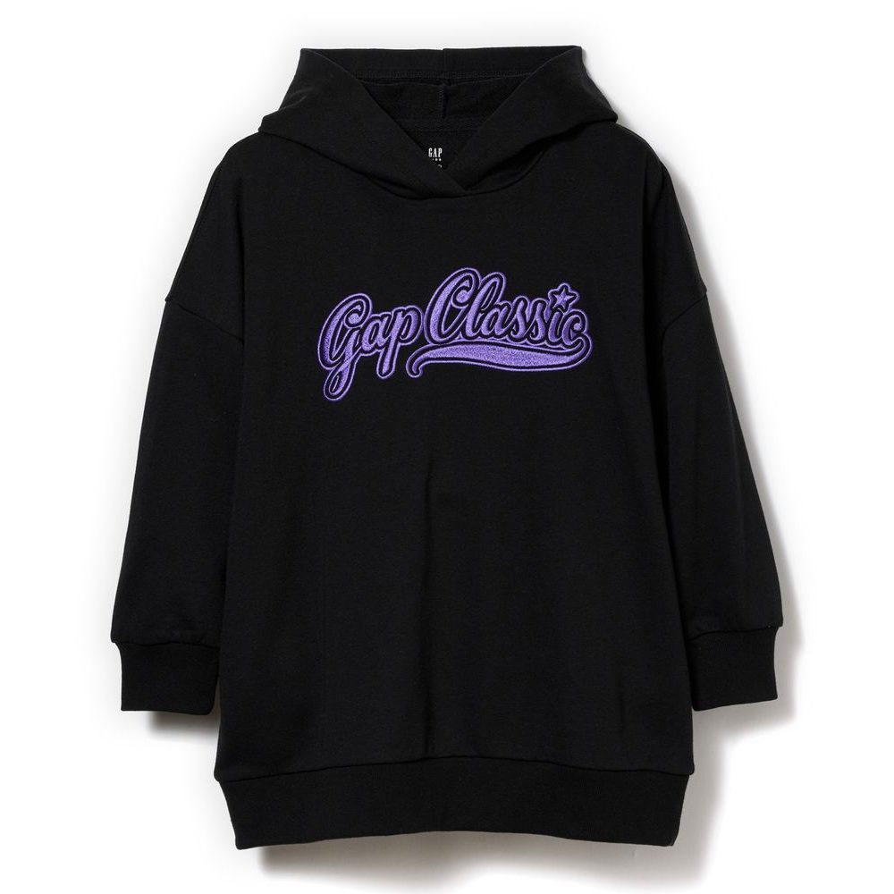 819501-01 Dětské mikinové oversize šaty VintageSoft Černá