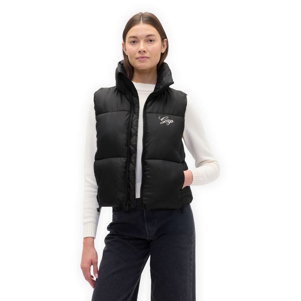 818719-01 Prošívaná nepromokavá vesta Logo PrimaLoft® Černá