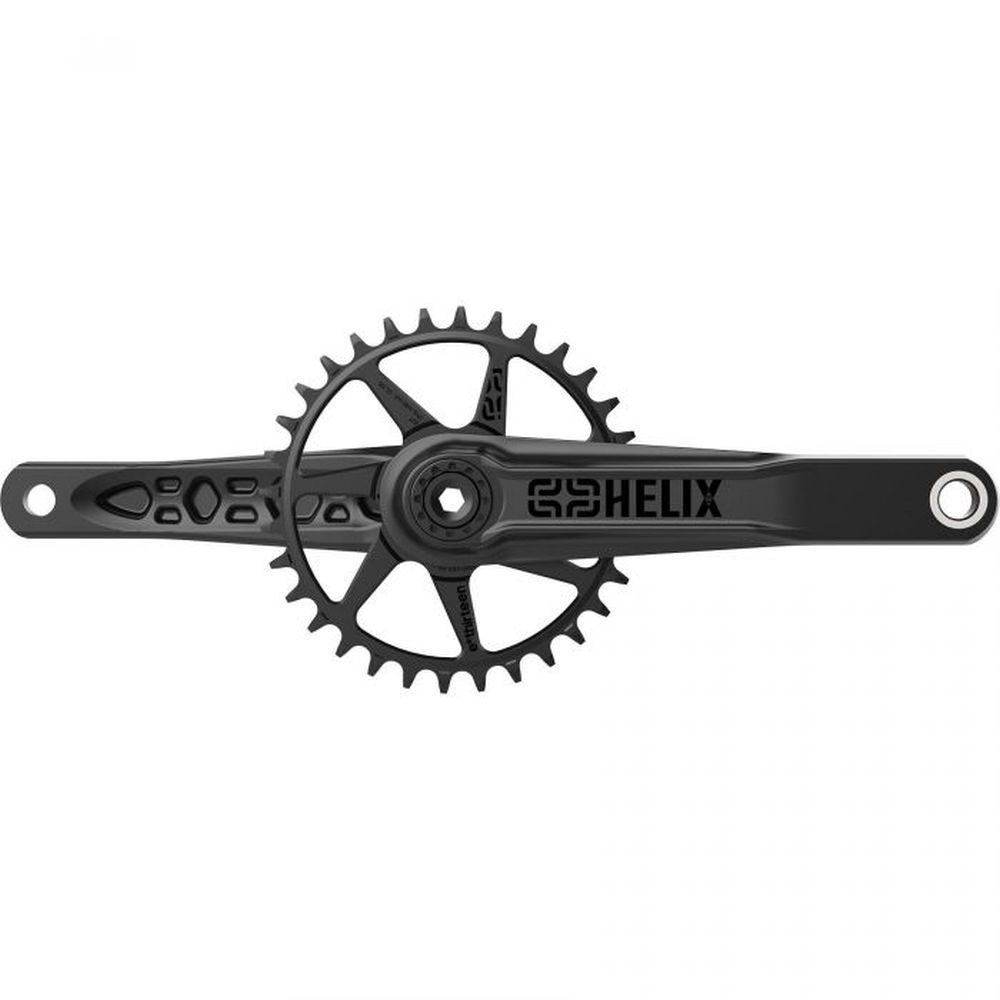 Helix Crank | 170x73mm | no BB, no ring | Black