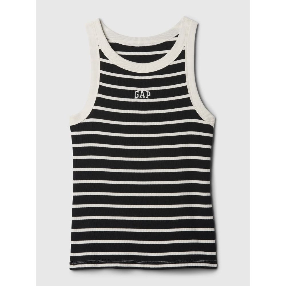 413149-04 Tílkový top s mini logem Černá