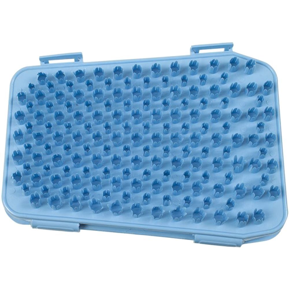 YATE Masážní žínka do sauny modrá světlá