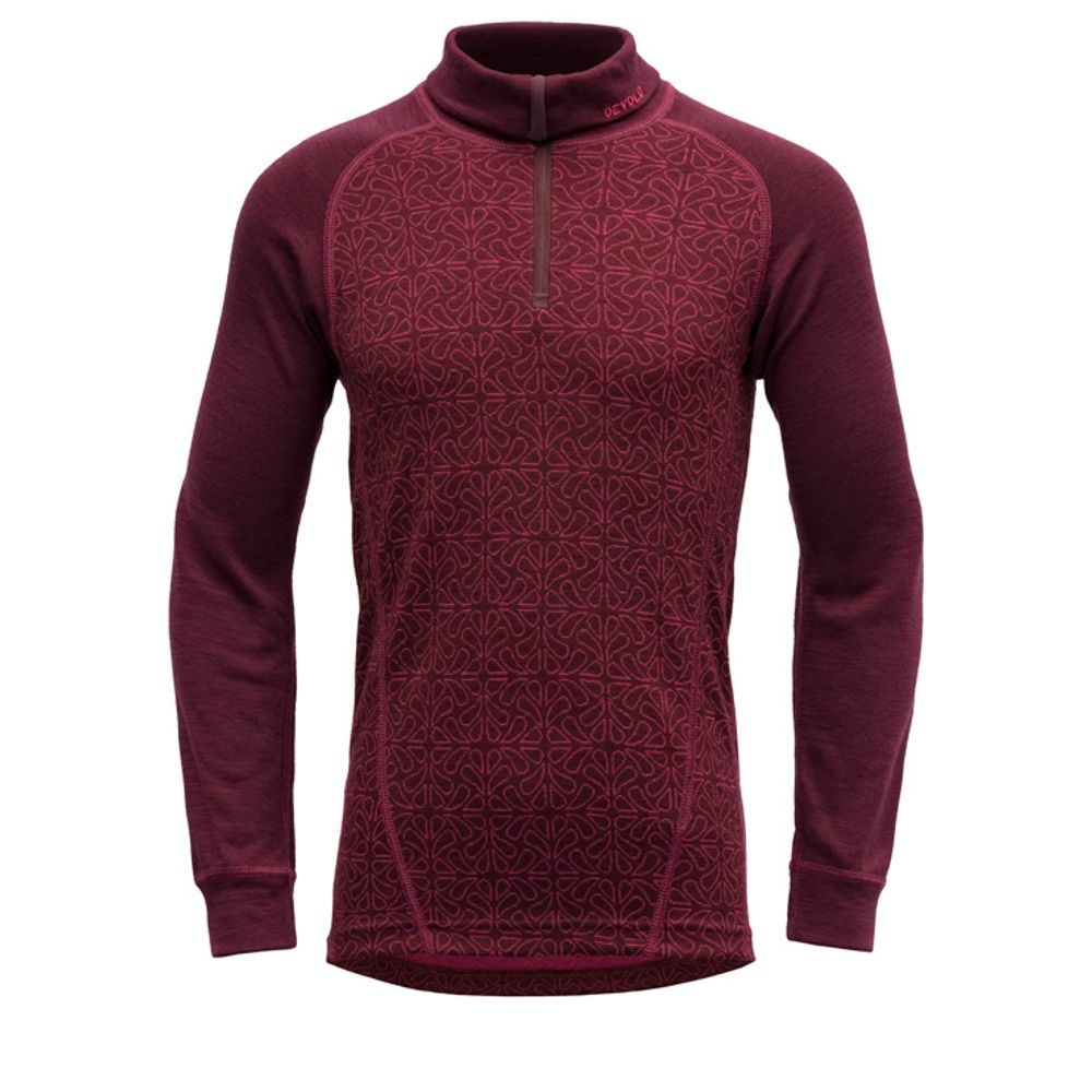Duo Active Merino Zip Neck Jr Port