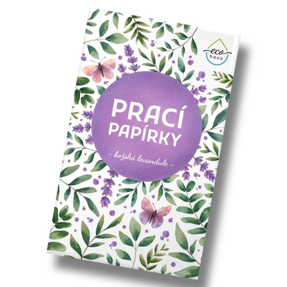 Prací papírky EcoHaus 5 praní božská levandule