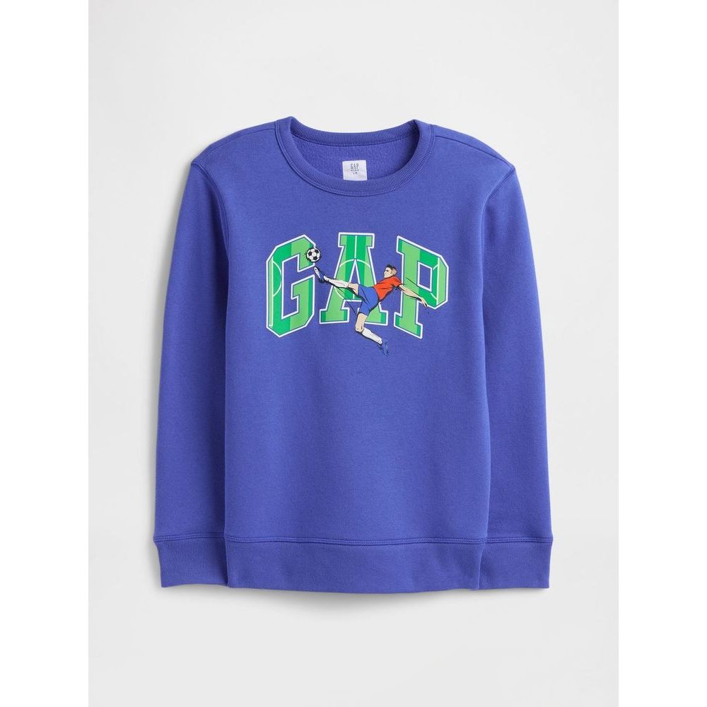 770622-02 Dětská mikina s logem Tmavě modrá