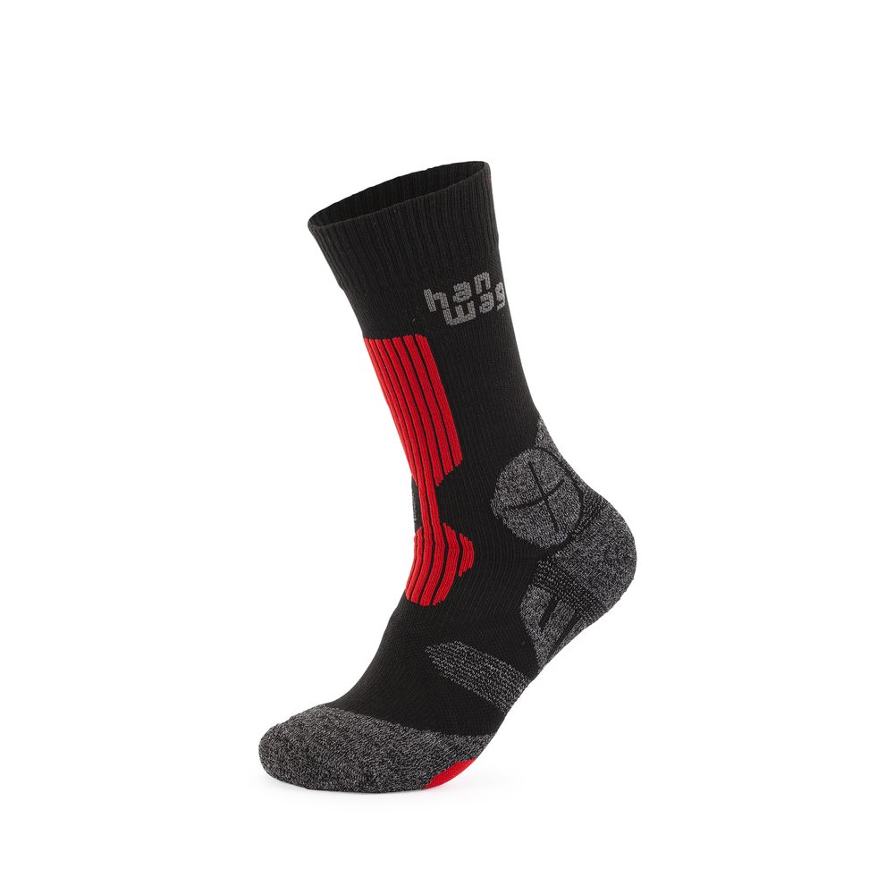 Hanwag Trek Socke Asphalt/Red