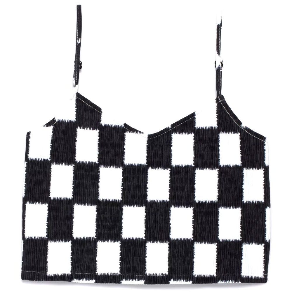 Benton Checker Cami Top MARSHMALLOW/BLA