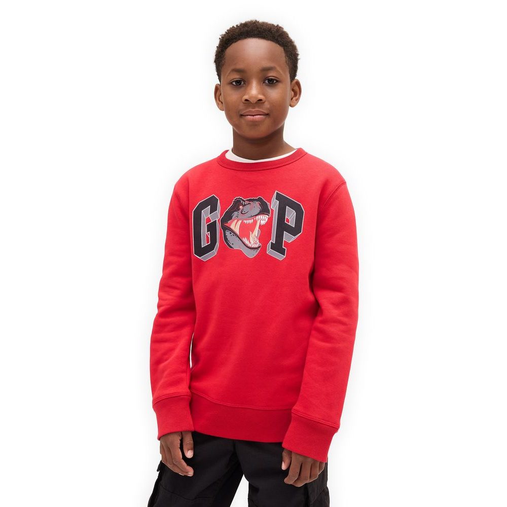 844608-00 Dětská mikina s logem Červená