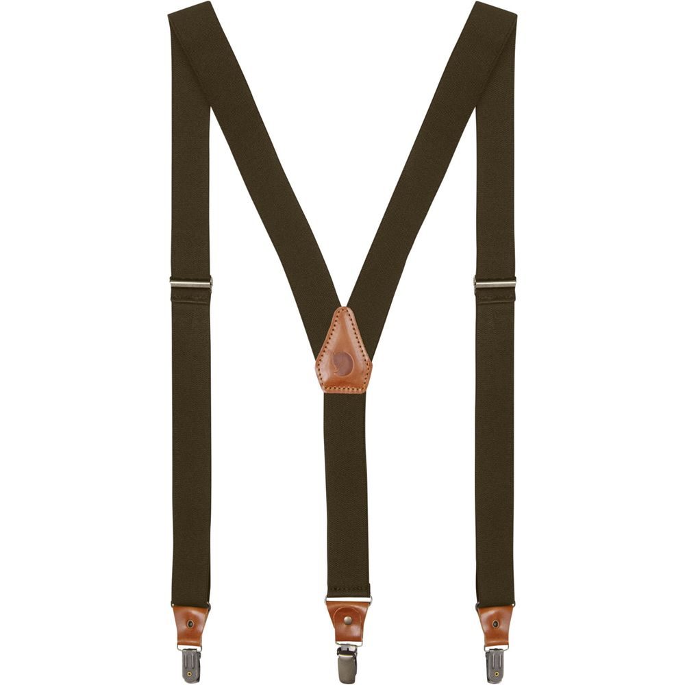 Singi Clip Suspenders Dark Olive