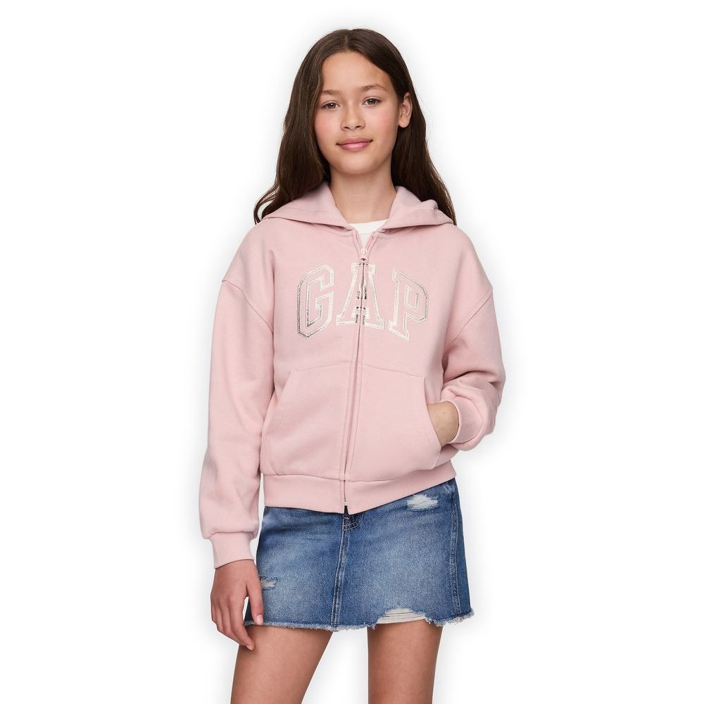 740017-03 Dětská mikina s logem Růžová