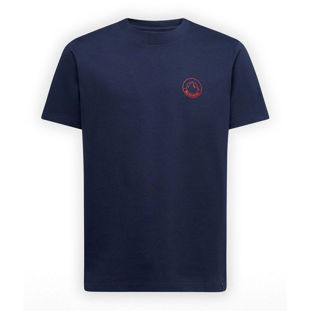 Circle Logo T-Shirt M Night Sky/Mountain Red