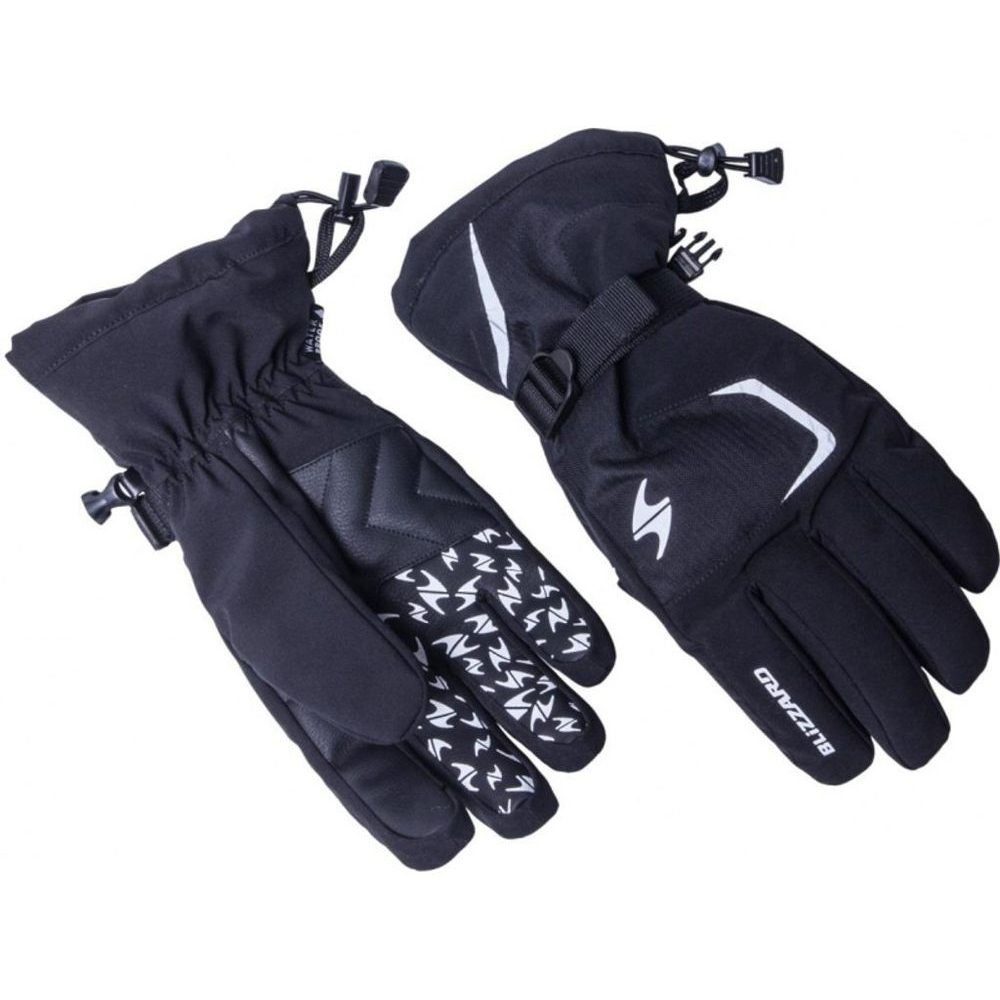 Reflex ski gloves, black/silver