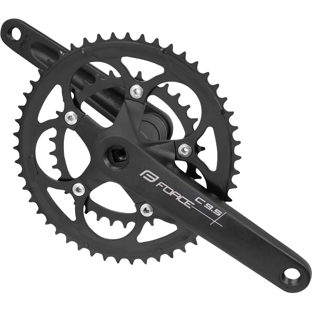 F ROAD C9.5 Al 50/34z 175mm, černé