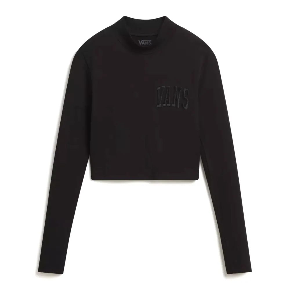 MINI MOCK NECK LS Black