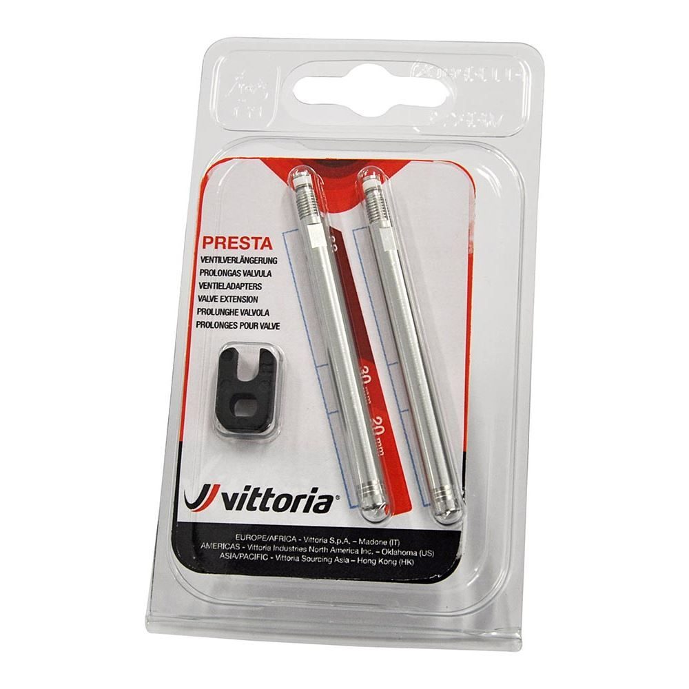 Valve extension 30 mm blister 2 pcs. in alu + spanner