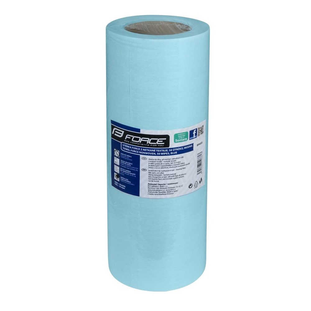 made of non-woven fabric, 50 pieces, blue