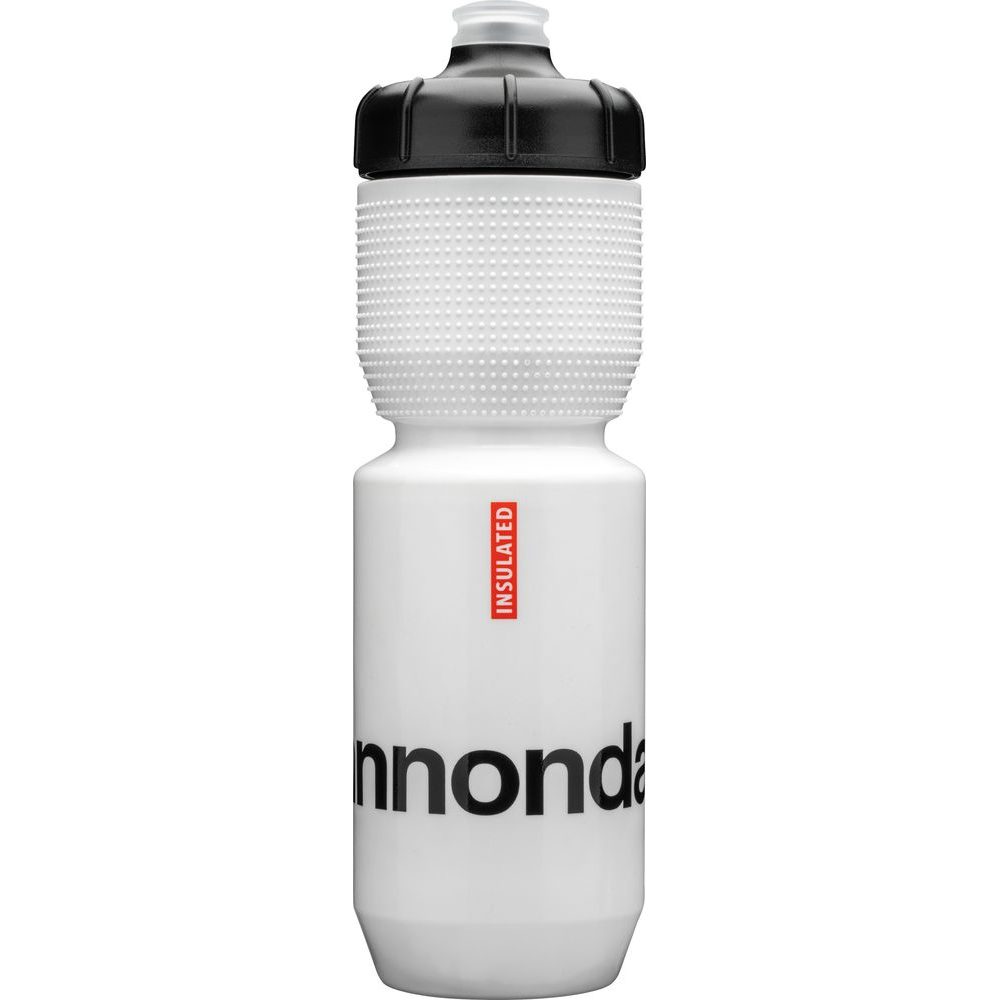 650ml LOGO GRIPPER INSULATED BOTTLE WHITE/BLACK