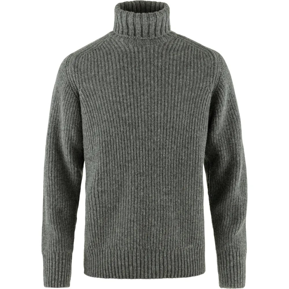 Övik Roller Neck Sweater M, Grey-Melange