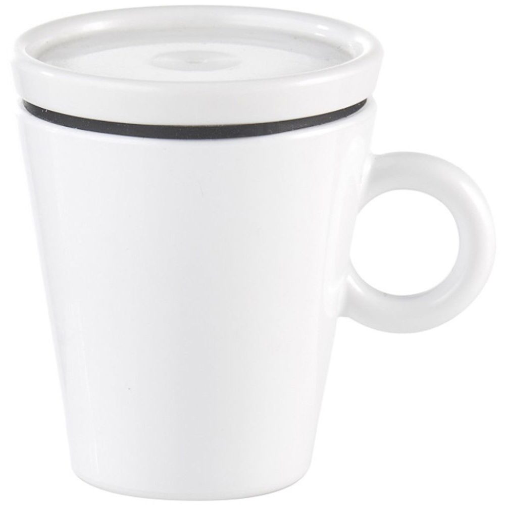 Travel Coffee Mug COFFEE & GO White