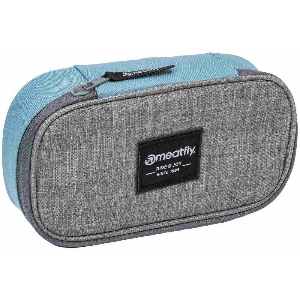 XL Pencil Case, Aqua / Grey