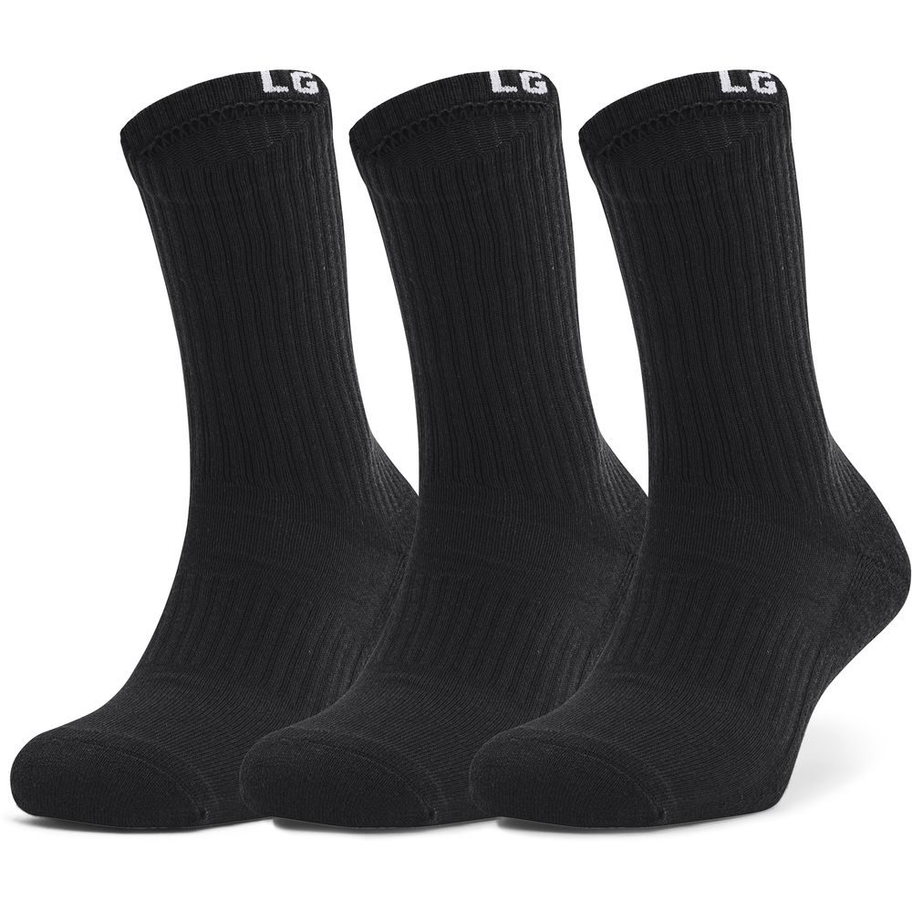 UA Core Crew 3PK, Black