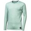 MERINO AIR traveller pánské triko dl.rukáv basil green