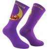 Climbing on the Moon Socks Purple/Yellow