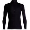 ICEBREAKER M 175 Everyday LS Half Zip, BLACK