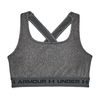 UA Crossback Mid Heather Bra, Gray