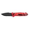 CAC TEXTURED PA6 FV RED HANDLE SERRATED