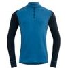 Duo Active Merino 205 Z.Neck Man, Blue/Ink